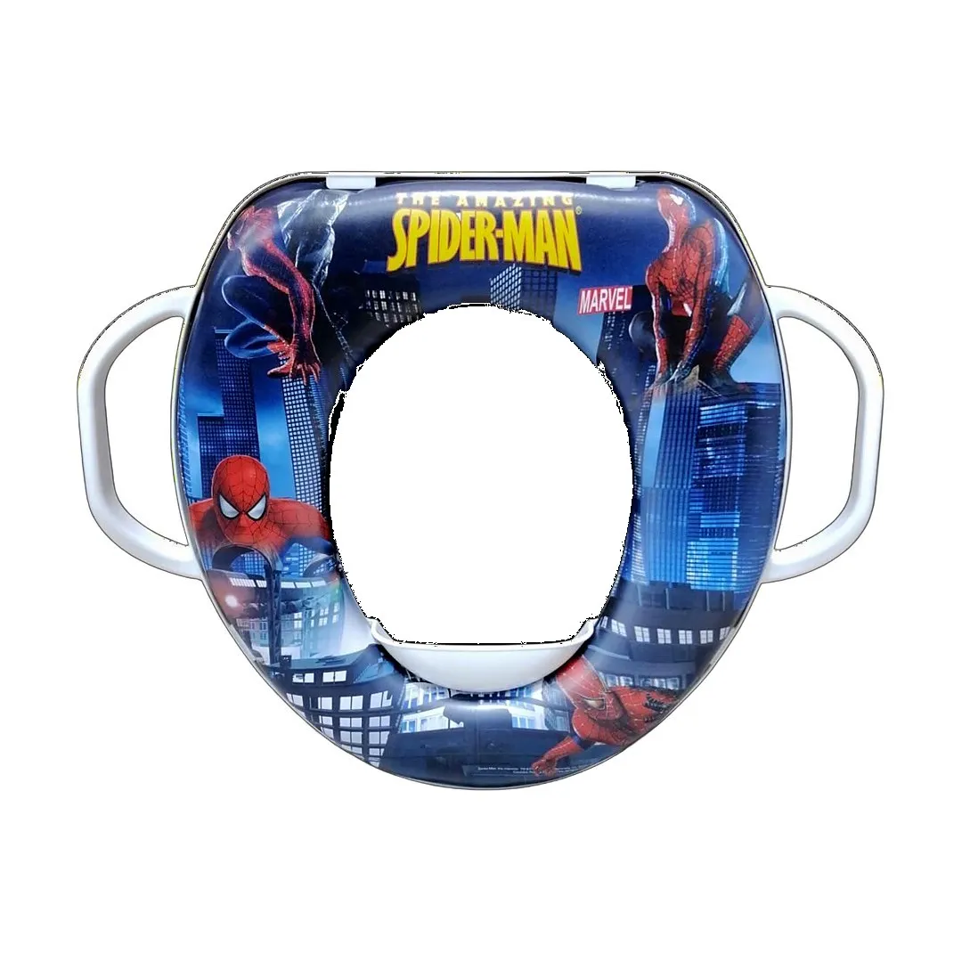 Asiento entrenador para baño acolchado con asas Spider-Man