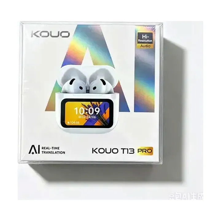 Audífonos inalámbricos Bluetooth 5.4 con traductor AI KOUO T13