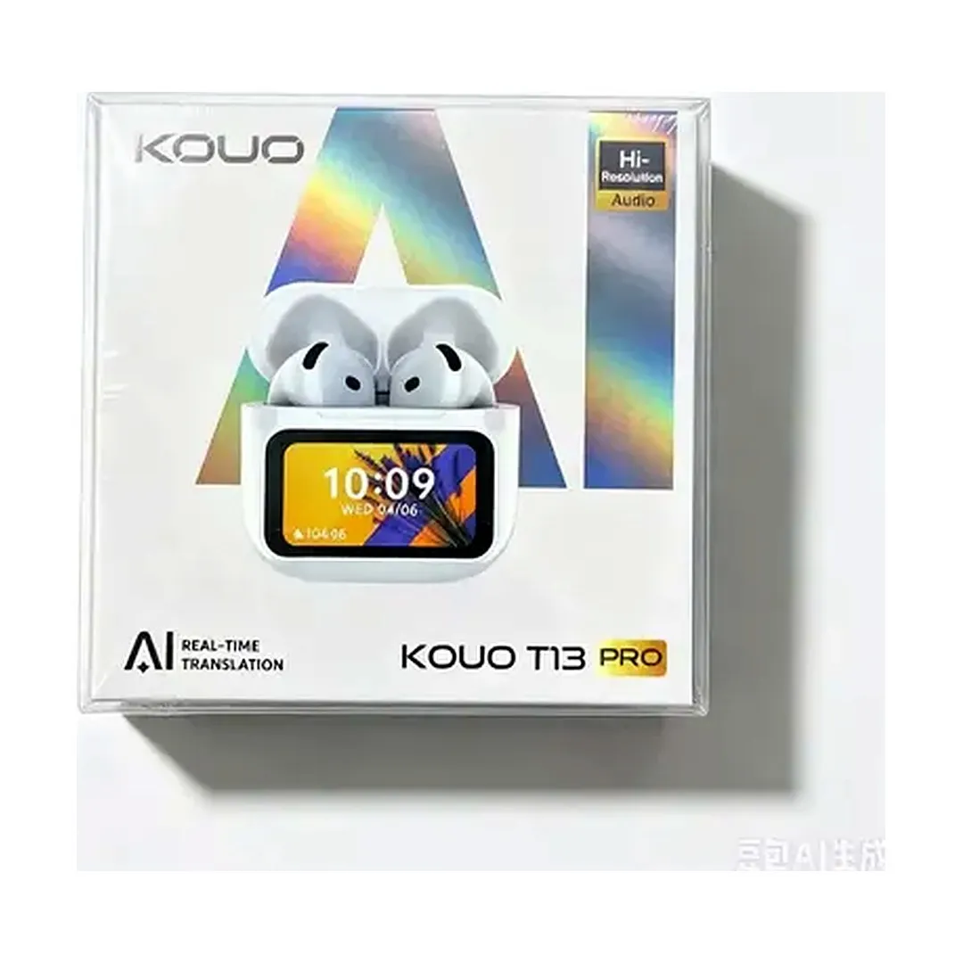 Audífonos inalámbricos Bluetooth 5.4 con traductor AI KOUO T13